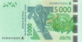 West African States 5000 Francs, 2003